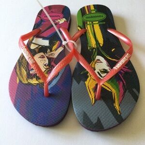 HAVAIANAS DISNEY SLEEPING BEAUTY AURORA MALEFICENT FLIP FLOPS WOMENS 9/10  NWOT